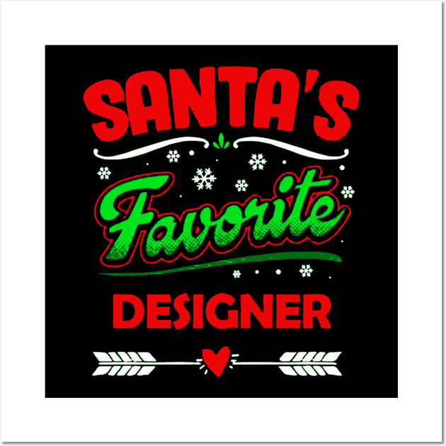 santa's favorite designer Wall Art by crackdesign